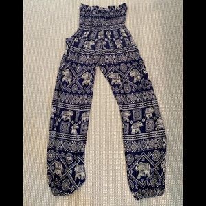 Elephant flowy pants